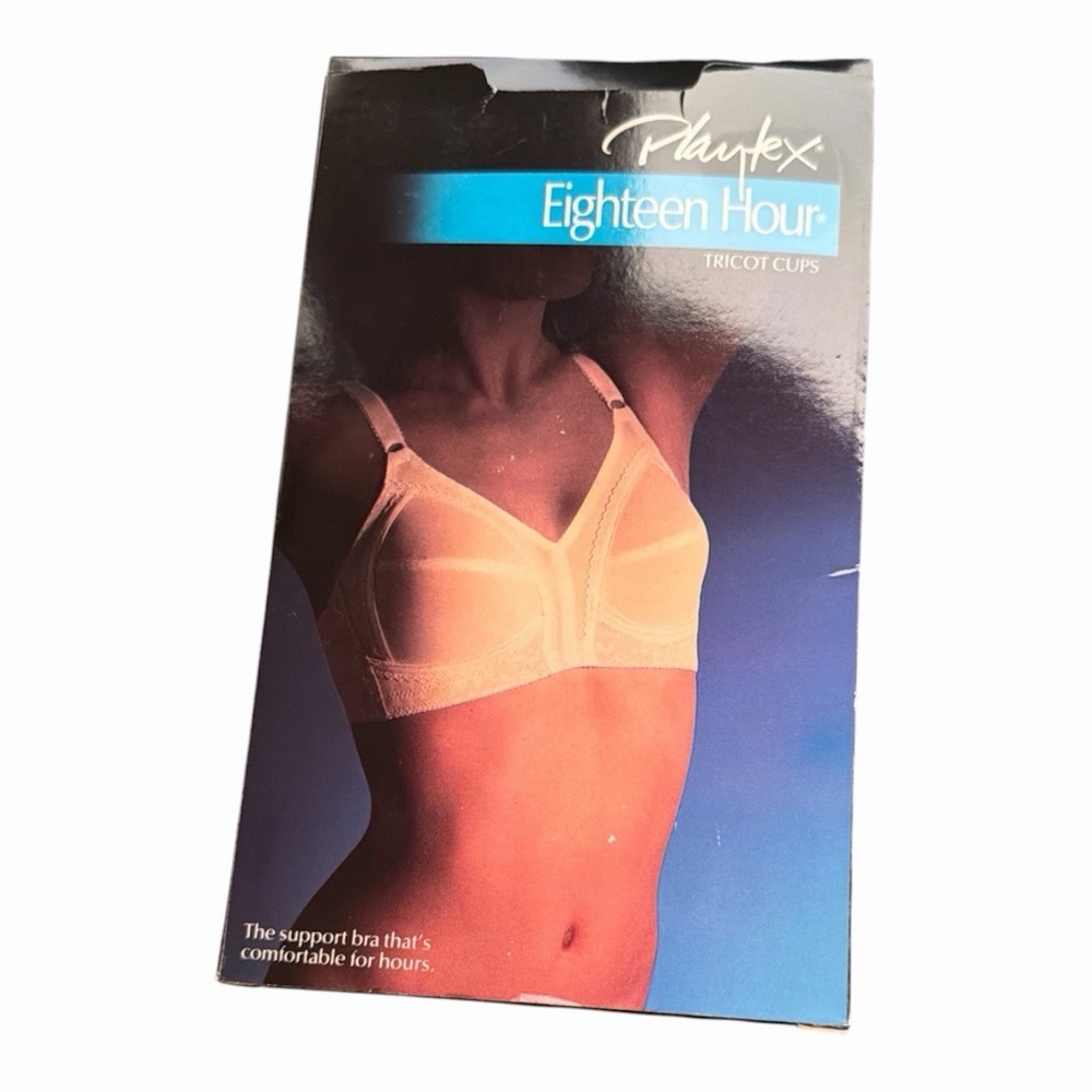 Vintage Playtex 18 HR Support Tricot Cups #41 Bra Beige Size 40B NEW In Box